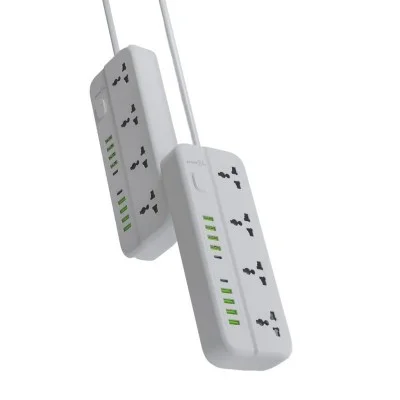 Porodo Blue 6 Universal Sockets Power Strip